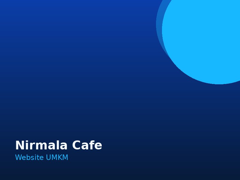 Website Nirmala Cafe